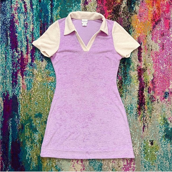 SOLD Find Me Now Terrycloth Mini Polo Dress - Picture 3 of 8